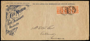 1915 to 1930's group with various KGV Heads usages, &frac12;d to 2d, as single and multiple frankings on different size covers, postcards etc. Stamps incl. the different colour changes, wmks and perfs. Covers incl. 1 reg., advertising and Officials with punct. s