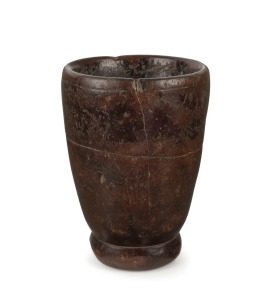 An antique Australian cedar vessel, possibly convict made, early 19th century, 16cm high