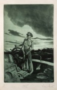 WILLIAM HUNTER (c.1900 - 1963), A group of five aquatints, circa 1930s, all signed, titled and editioned in the lower margins, various sizes, the largest 25 x 16cm (plate size). (5 items). Titles include "Fishermans Bend, the goat herder", "Playground, B - 3