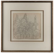 ROBERT EDWARD KLIPPEL (1920-2001), (untitled), pencil sketch, signed lower right "R.K. 3/78", ​​​​​​​25 x 26cm, 49 x 49cm overall - 2