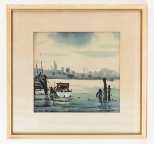 GORDON ARTHUR SPEARY (1914 - 1999), (Quiet Harbour), watercolour, signed lower right, 29 x 30cm, framed (overall 47.5 x 49cm).