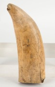 A scrimshaw whale's tooth with tallship&nbsp;portrait, 19th century, ​​​​​​​an impressive 18cm high - 2