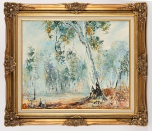 AVRIL FOENANDER, Australian landscape, oil on artists board, signed lower right, 50 x 61.5 cm; framed 68 x 78cm overall