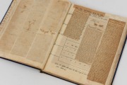 HALLEY'S COMET. Circa 1910 scrap album with a fascinating assemblage of news clippings, diagrams and notations pertaining to the comets coarse and observations from around the globe. - 2