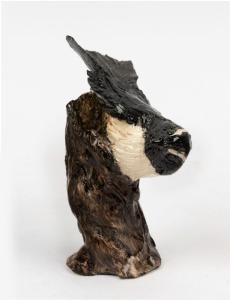 ARTIST UNKNOWN Australian pottery bird statue, 13cm high