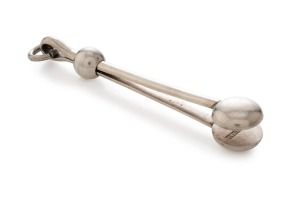 HENRY YOUNG of Melbourne, antique Australian silver skirt lifter, 19th century. stamped "H. YOUNG", 7.5cm long