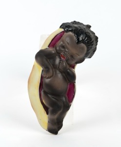 BROWNIE DOWNING porcelain baby plaque, 20th century, 16cm wide