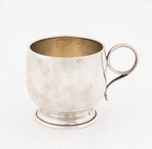 An antique Australian silver christening mug, 19th/20th century 6.5cm high, 110 grams