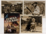 EUREKA STOCKADE and A BUSH CHRISTMAS group of 19 assorted black and white movie stills; together with a souvenir program for EUREKA STOCKADE, ​​​​​​​average sheet size 20 x 26cm