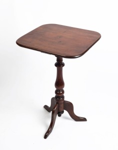An antique Australian blackwood wine table with rectangular top, Tasmanian origin, 19th century, 70cm high, 45cm wide, 43cm deep