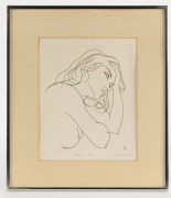 LOUIS KAHAN (1905-2002), ​​​​​​​Pensive Girl, artist proof lithograph, signed lower right "Louis Kahan '79", 33 x 26cm, 50 x 43cm overall