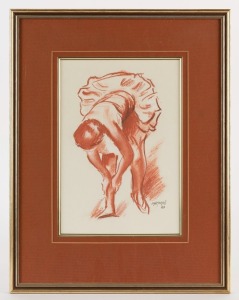 RICHARD CHAMERSKI (1951-2022), (the ballerina), pastel, signed lower right "Chamerski, '83", ​​​​​​​29 x 20cm, 47 x 37cm overall