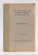 "THE GENTLEMAN AND CABINET-MAKER'S DIRECTOR" by Thomas Chippendale, [Lon. 1939], 3rd edition, hardcover