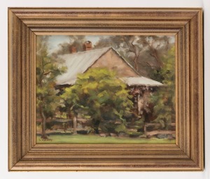 L. KOZLOVSKY Schwerkolt Cottage, oil canvas board, signed lower left "L. Kozlovsky", ​​​​​​​26 x 34cm, 39 x 46cm overall