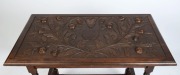 An Australian Arts & Crafts tea trolley, carved jarrah, Western Australian origin, circa 1910,&nbsp; - 2