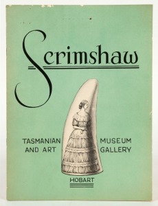 "SCRIMSHAW, TASMANIAN MUSEUM AND ART GALLERY, HOBART" 1963 exhibition catalogue