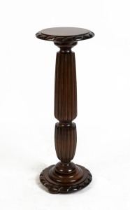 A vintage Australian pedestal, stained Queensland maple, early to mid 20th century, 86cm high