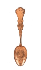 "SUCCESS" convict ship, spoon made from the ship's copper cladding, 14cm long