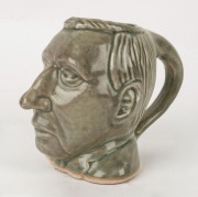 PAUL KEATING pottery character jug, late 20th century, 14cm high, 17cm wide - 2