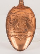 "SUCCESS" convict ship, spoon made from the ship's copper cladding, 14cm long - 2