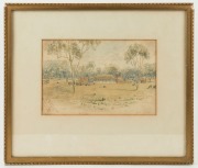 MARY ANN SYNNOT (Williams) (1828 - 1903) Bunyin-a-wak, South Brighton, watercolour, signed, titled and dated Oct.24th '59 at lower left, 15 x 23cm. also initialled "MAW" (Mary Ann Williams) lower left. - 2