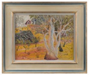 HENRI BASTIN (1896 - 1979), Central Australian Landscape, gouache on board, signed and dated 1959 lower right; titled verso, 36 x 46cm; framed 56 x 66cm overall. Provenance: The Joyce Evans estate. - 2