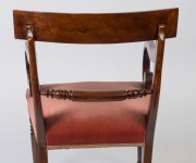 An early Colonial spade back library chair made from “Beauty Leaf Tree” (*Calophyllum Inophyllum), Queensland origin, circa 1845, 51cm across the arms - 2