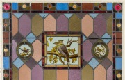 A stunning antique stained-glass window featuring Australian fauna including a kookaburra and a barn owl, circa 1880w. Originally made for a mansion in Grandview Grove in East Prahran, Melbourne. 174cm high, 98cm wide - 3