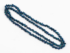 A mariner shell bead necklace, Tasmanian origin, 80cm long