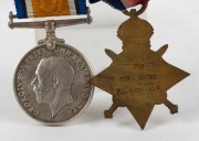 PAIR: 1914-15 Star and British War Medal, named to 709 PTE. O. BATES. 7/L. H. RGT. A.I.F. (2). - 2