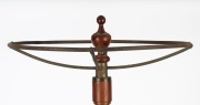 An antique Australian huon pine shop display clothes rack, bearing maker's plaque "CROWLEY & SON, Melbourne", late 19th century, 200cm high, top 77cm diameter, base 90cm wide - 2