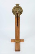 An antique ship's bilge pump, SIMAC No.V, 19th/20th century, mounted on later wooden stand, 106cm high overall - 2