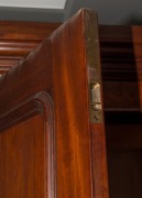 An antique Australian cedar two door wardrobe with blanket drawer, interior fitted with slides and drawer on the left side, 19th century, 219cm high, 136cm wide, 52cm deep - 5