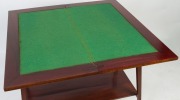 HARRY GOLDMAN (attributed) fiddleback blackwood fold-over card table, circa 1920s, ​​​​​​​79cm high, 91cm wide, 46cm deep - 4