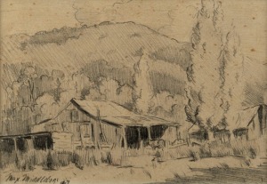 MAX MIDDLETON (1922 - 2013), (The old farmhouse), pencil on paper, signed and dated '67 lower left, 11 x 15cm; (framed; overall 31 x 33.5cm).