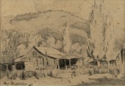 MAX MIDDLETON (1922 - 2013), (The old farmhouse), pencil on paper, signed and dated '67 lower left, 11 x 15cm; (framed; overall 31 x 33.5cm).