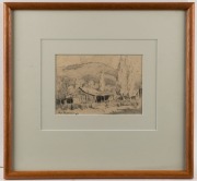 MAX MIDDLETON (1922 - 2013), (The old farmhouse), pencil on paper, signed and dated '67 lower left, 11 x 15cm; (framed; overall 31 x 33.5cm). - 2