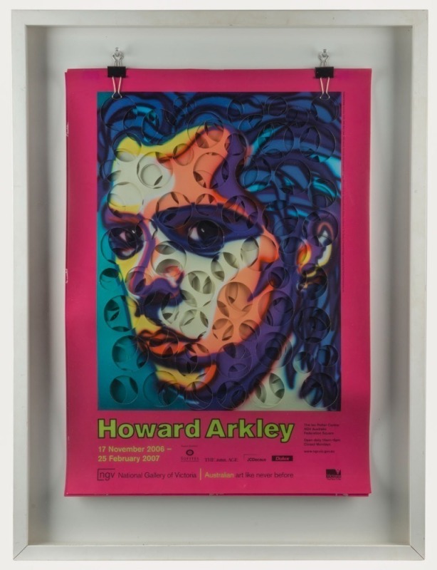 HOWARD ARKLEY "Nick Cave" National Gallery of Victoria exhibition poster, circa 2006, framed and mounted, ​​​​​​​75 x 57cm overall