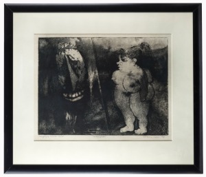 NOEL COUNIHAN (1913-1986), Laughing Christ, contact print, titled "Ed 15", signed and dated in lower margin, 40 x 52cm, 65 x 76cm overall