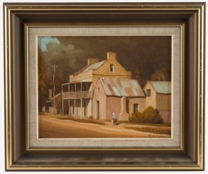 WARREN CURRIE, I.) White House Inn, Berrima, N.S.W., II.) Cottages, Berrima, N.S.W. oil on board, both signed lower right "W.W. Currie", 17 x 22cm each, 27 x 32cm each overall