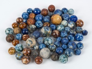 Colonial pottery marbles, 19th century