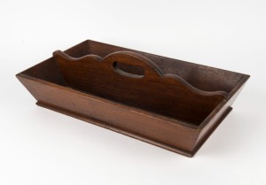 An antique Australian cedar cutlery tray, New South Wales origin, early to mid 19th century, 47cm wide