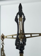 An impressive set of banker's antique gold scales, 19th century, ​​​​​​​110cm high - 2