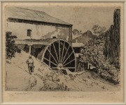 LIONEL LINDSAY (1874-1961), The Mill, Bridgewater, engraving, signed lower left "Lionel Lindsay", 13 x 16cm, 29 x 30cm overall