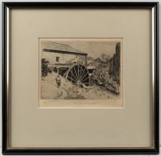 LIONEL LINDSAY (1874-1961), The Mill, Bridgewater, engraving, signed lower left "Lionel Lindsay", 13 x 16cm, 29 x 30cm overall - 2