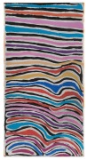 BETSY LEWIS NAPANGARDI (Aboriginal, b. circa 1940), Untitled, acrylic on canvas, with artist ID 1501105 and Warlukurlanau Artists details verso, 31 x 61cm. Provenance: The Joyce Evans estate.