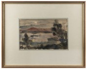 ALAN MCINTYRE (1913-2002), Tasmania Landscape, watercolour, signed and titled verso, 25 x 39cm, 53 x 68cm overall - 2