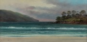 CHARLES (Chas) YOUNG, (coastal scene), oil on board, signed lower left "C. Young", ​​​​​​​15 x 30cm, 40 x 55cm overall