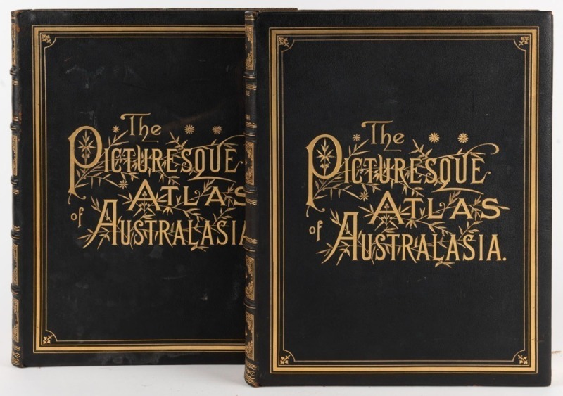 "THE PICTURESQUE ATLAS OF AUSTRALASIA" [Melbourne. 1888], vol. I. and II., full morocco with embossed gilt lettering