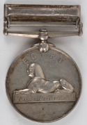 CAMPAIGN MEDAL: EGYPT Medal undated, with SUAKIN 1885 clasp, awarded to "18579. SAPr. S.J.S. JACKSON. R.E.". - 2